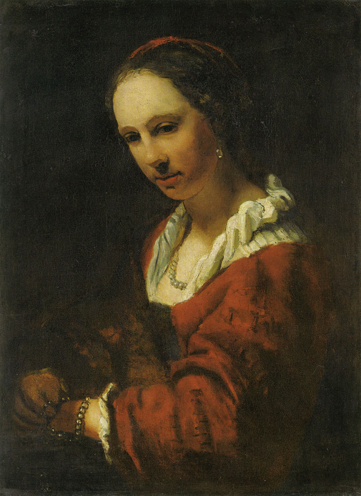 Young Woman in a Pearl Necklace